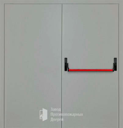 Фото двери «Двупольная глухая с антипаникой (2 створки) EI-30» в Челябинску